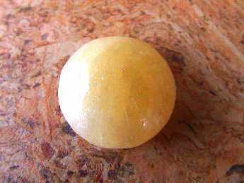 Cabochon, rund (15mm) - Calcit "Orange"