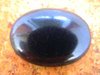 Cabochon oval - Obsidian "Schwarz"