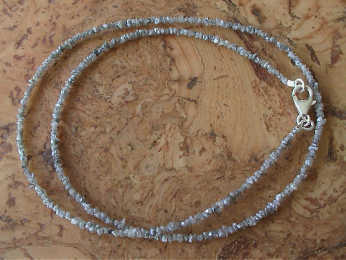 Halskette 45cm - Diamant "Grau"
