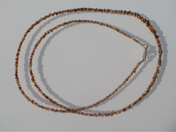 Halskette 45cm - Diamant "Orangebraun"