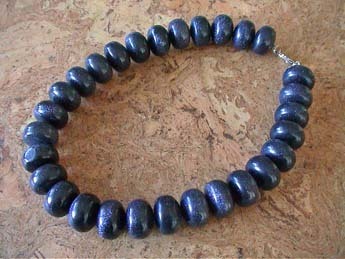 Halskette "Ronde" - Blaufluss (synthetisch)