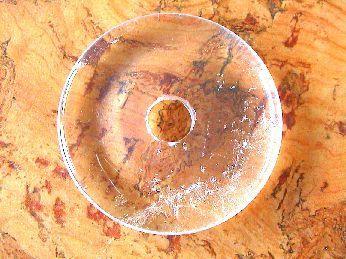 Donut (4,5cm)  - Bergkristall (Extra Qualität)
