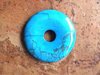 Donut (4,5cm)  - Howlith "Türkisfarben" (gefärbt)