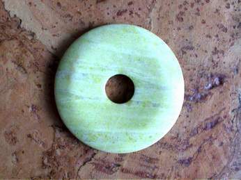 Donut (4,5cm)  - Jaspis "Zitronenfarben"