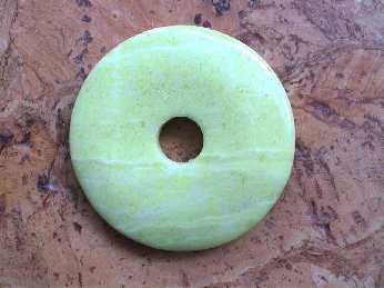 Donut (5,0cm)  - Jaspis "Zitronenfarben"