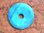 Donut (5,0cm) - Howlith "Türkisfarben" (gefärbt)