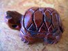 Schildkröte, gebohrt - Mahagoniobsidian
