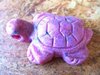 Schildkröte, gebohrt - Rhodonit