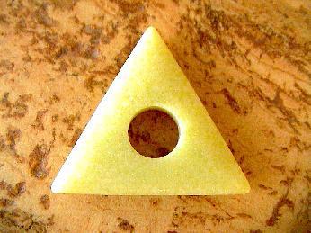 Triangel - Jaspis "Zitronenfarben"