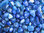 Trommelsteine (Kiloware!) - Achat "Blau" (gefärbt) (Extra-Qualität)