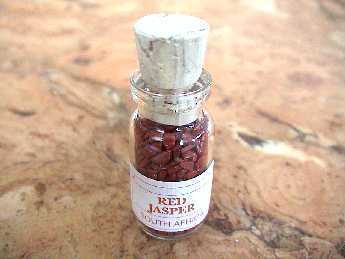 Edelsteinfläschchen klein - Jaspis "Rot"