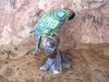 Edelsteingravuren - Vögel "gross" - Papagei