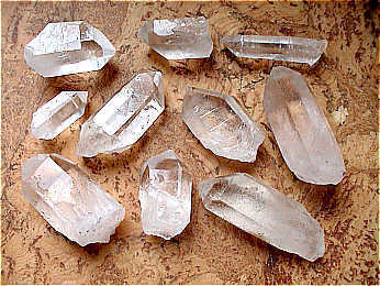 Mineralien - Bergkristall-Spitzen "gross", 4 - 7cm (500g-Pack!!!)