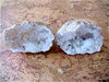 Mineralien - Quarzgeode (Paar!) "Gross"