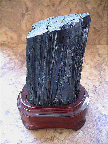 Mineralien - Schörl (schwarzer Turmalin) "Einzelkristall, groß"