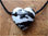 Herz, gebohrt "XL" - Zebra Marble (Zebra-Marmor)