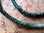 Halskette "Ronde, facettiert" - Smaragd (farbverlaufend)