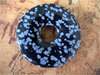 Donut (3,0cm) - Schneeflockenobsidian "kleine Flocken"