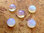 Cabochons rund (10mm) - Kryolithglas "Opalglas" (5-Stück-Pack!)