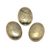 Cabochon oval (13 x 18mm) - Pyrit