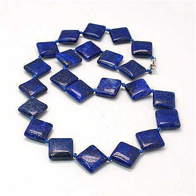 Halskette "Rombus" - Lapis-Lazuli