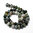 Strangware - Nugget-Perlen, rundlich, 9-12 x 7-10mm - Moosachat
