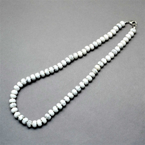 Halskette "Rondelle-Perlen" - Magnesit