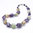 Halskette "Roh-Kristalle" - Amethyst/Prehnit
