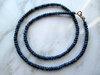 Halskette "Button" - Saphir "Blau"