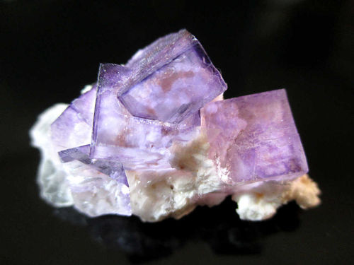 Mineralien "Exklusiv" - Fluorit "Violett" mit Baryt (Extra Qualität)