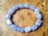 Trommelstein-Armband - Chalcedon "Blue Lace"