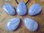 Trommelstein, gebohrt - Chalcedon "Blue Lace" (Extra Qualität)