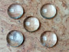 Cabochons rund (10mm) - Bergkristall (Extra Qualität) (5-Stück-Pack!)