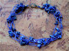 Splitterarmband "5-reihig" - Lapis-Lazuli