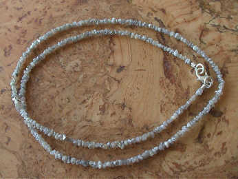 Halskette 45cm - Diamant "Weiß"