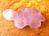 Schildkröte, gebohrt - Fluorit "Lavendelfarben"