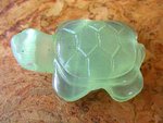 Schildkröte, gebohrt - Jade