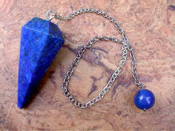 Pendel "Kegel, facettiert" aus Lapis-Lazuli