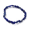 Trommelstein-Armband - Lapis-Lazuli (natur!) (kleine Nuggets)
